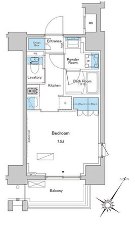 ルフォンプログレ南大塚の物件間取画像
